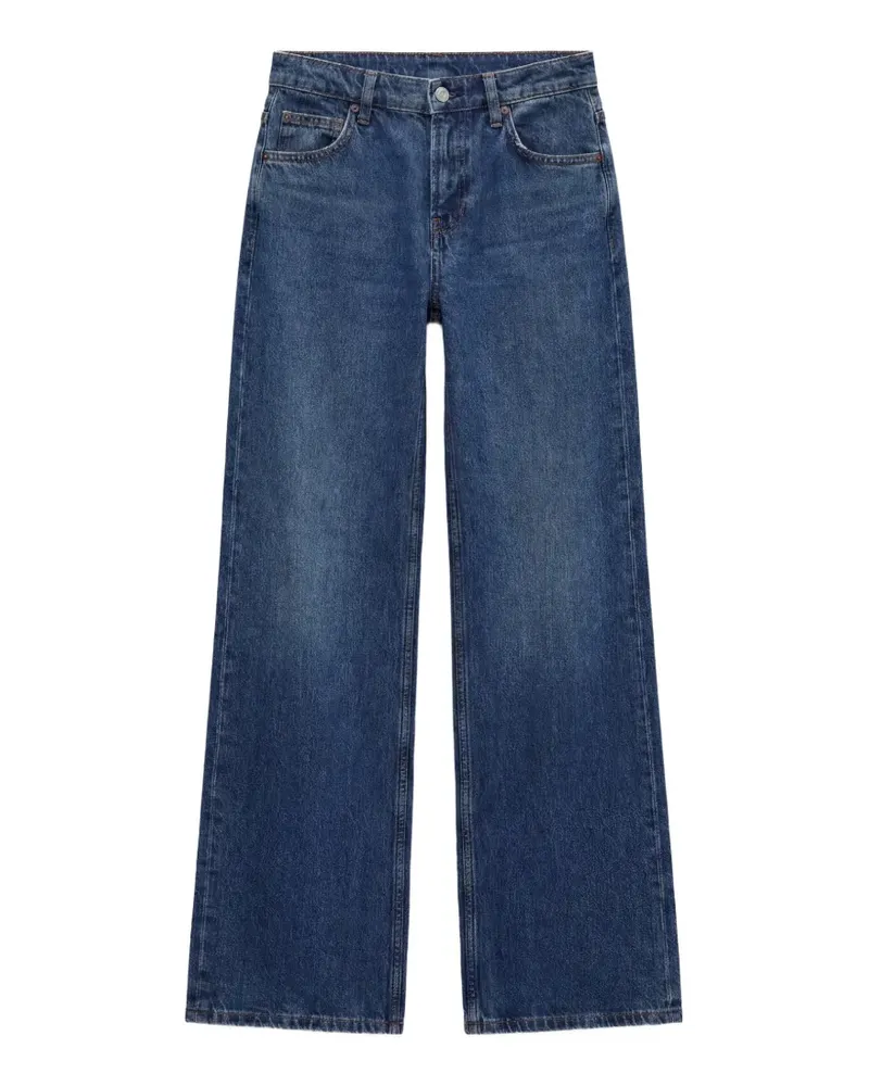 Reformation Cary Wide-Leg-Jeans - Blau Blau