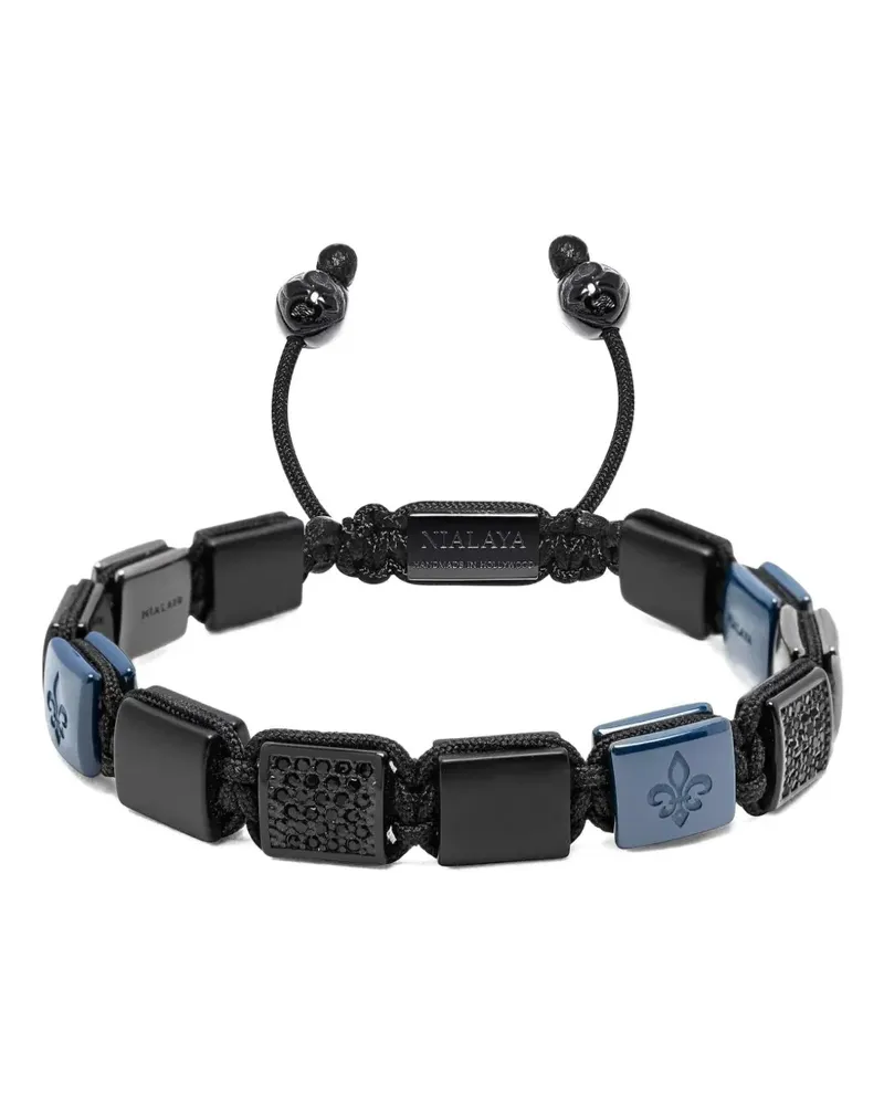 Nialaya flatbead bracelet - Schwarz Schwarz