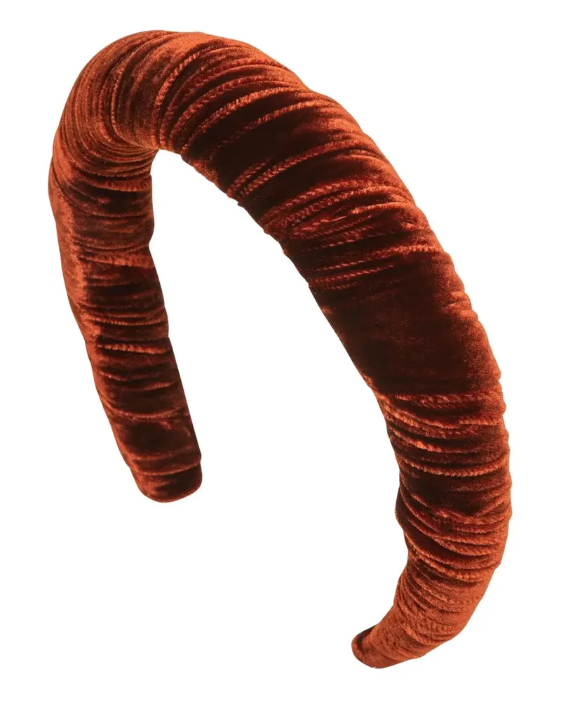 Jennifer Behr Irene Haarreif aus Samt - Orange Orange