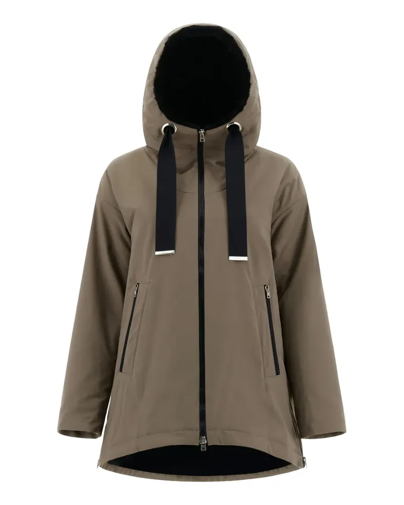 Herno A-line hooded jacket - Braun Braun