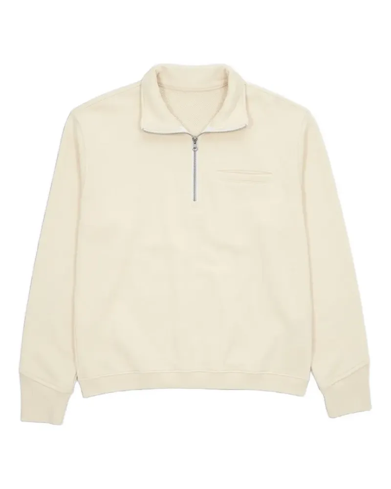 Fortela Princeton Sweatshirt mit Viertelreißverschluss - Nude Nude