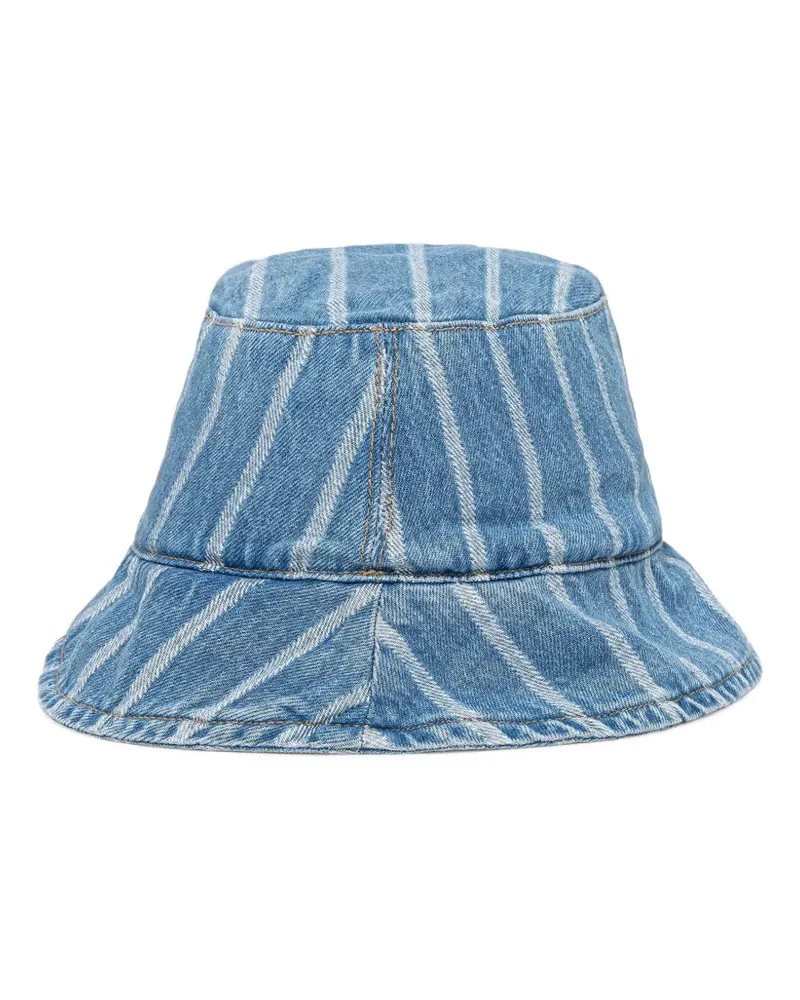Marc O'Polo Gestreifter Jeans-Fischerhut - Blau Blau