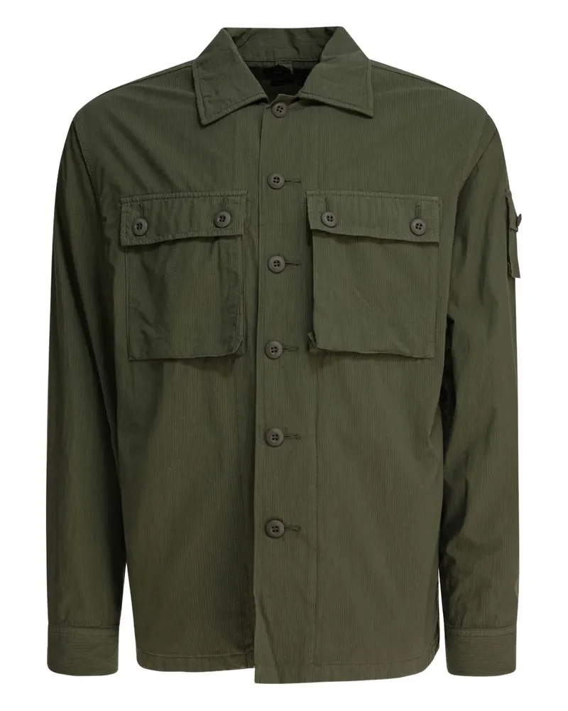 Beams Plus Geknöpfte Jacke mit Taschen - Grün Grün