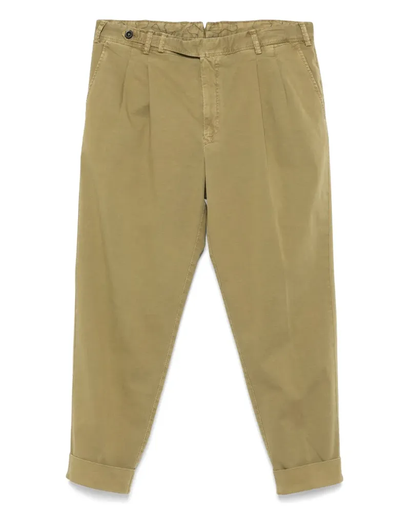 PT TORINO Hose mit Bundfalten - Grün Grün