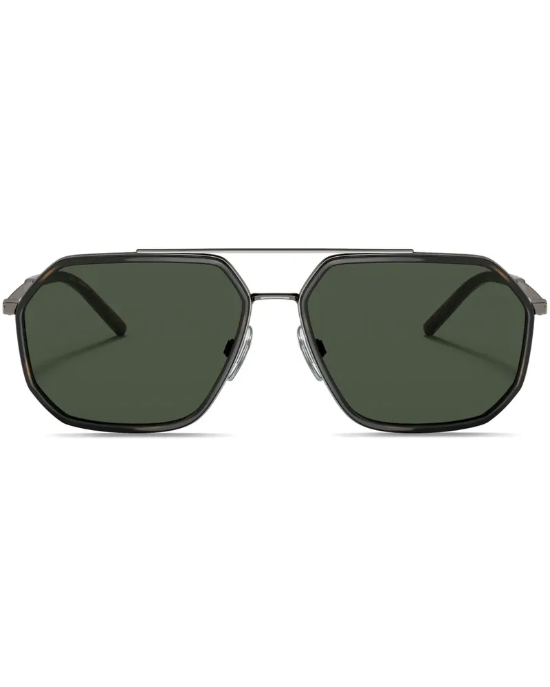 Dolce & Gabbana Sonnenbrille mit geometrischem Gestell - Braun Braun