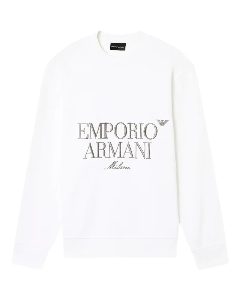Emporio Armani Sweatshirt mit Logo - Weiß Weiß