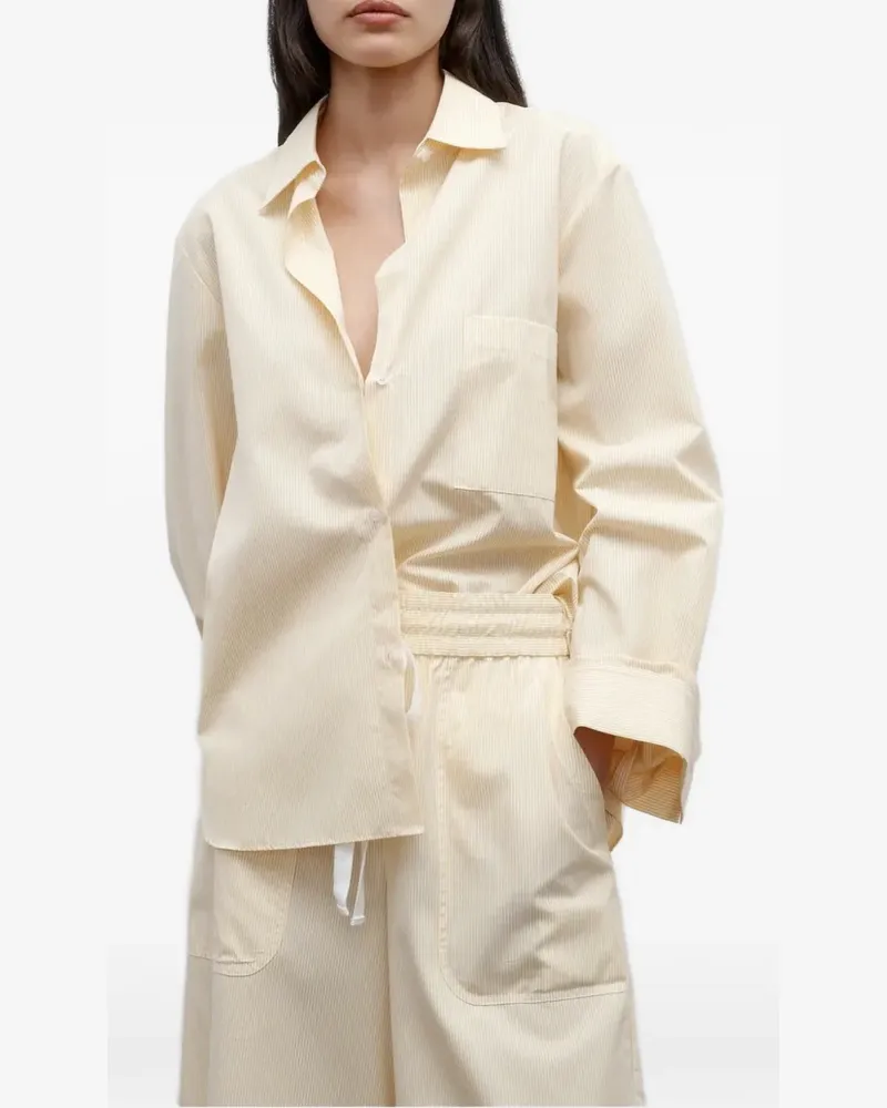 TWP striped long-sleeve shirt - Nude Nude