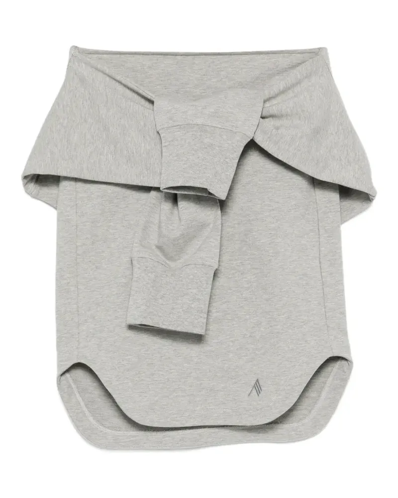 ATTICO Minirock mit Logo-Stickerei - Grau Grau