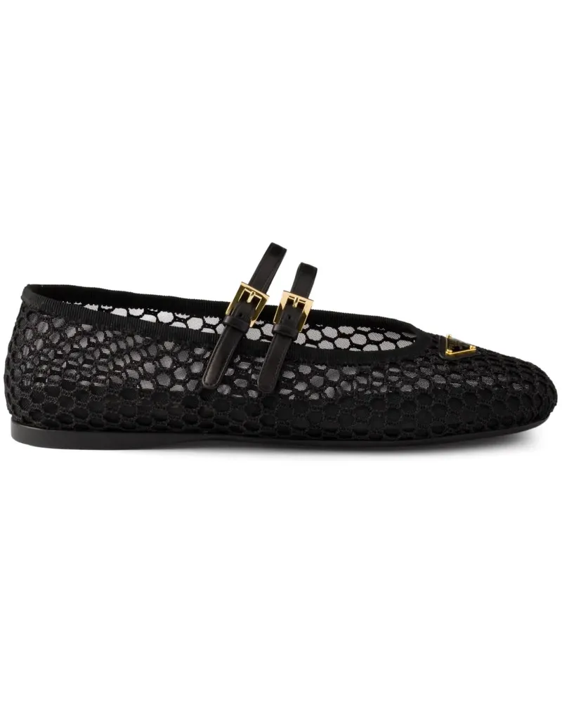 Prada Sneakers in Netzoptik - Schwarz Schwarz