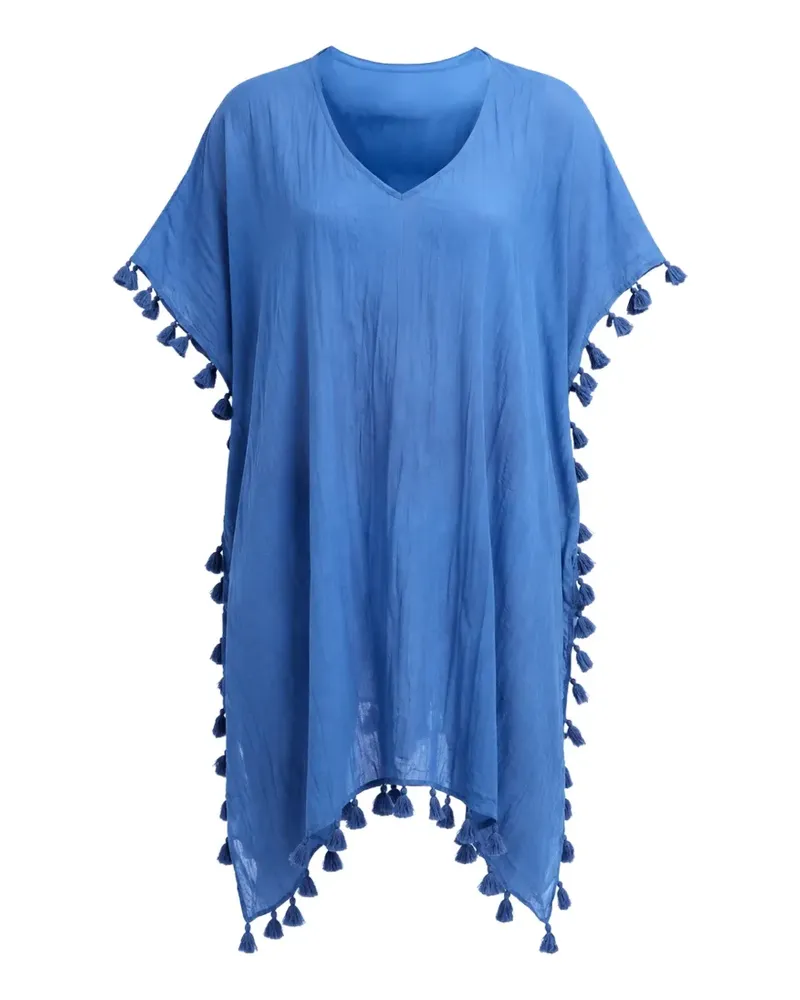 Seafolly Australia Amnesia Tunika mit Quastenbesatz - Blau Blau