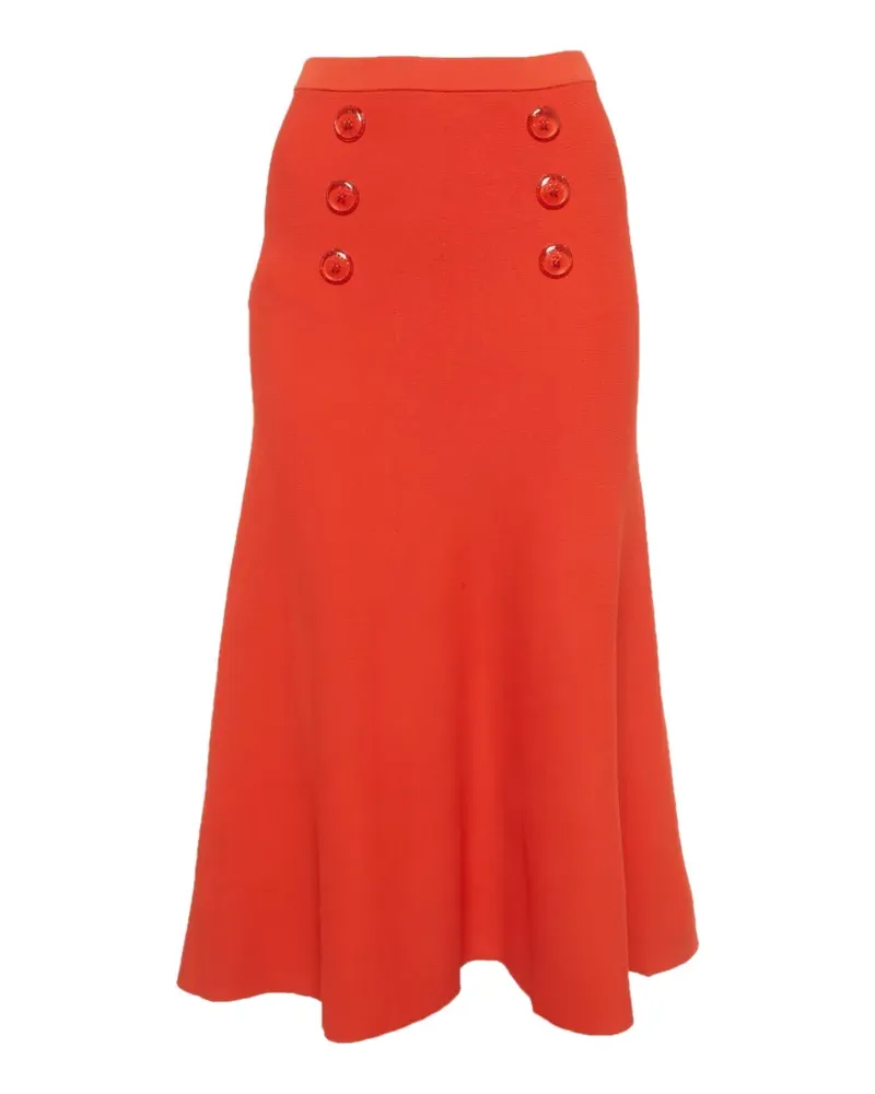 Elisabetta Franchi flare knit skirt - Orange Orange