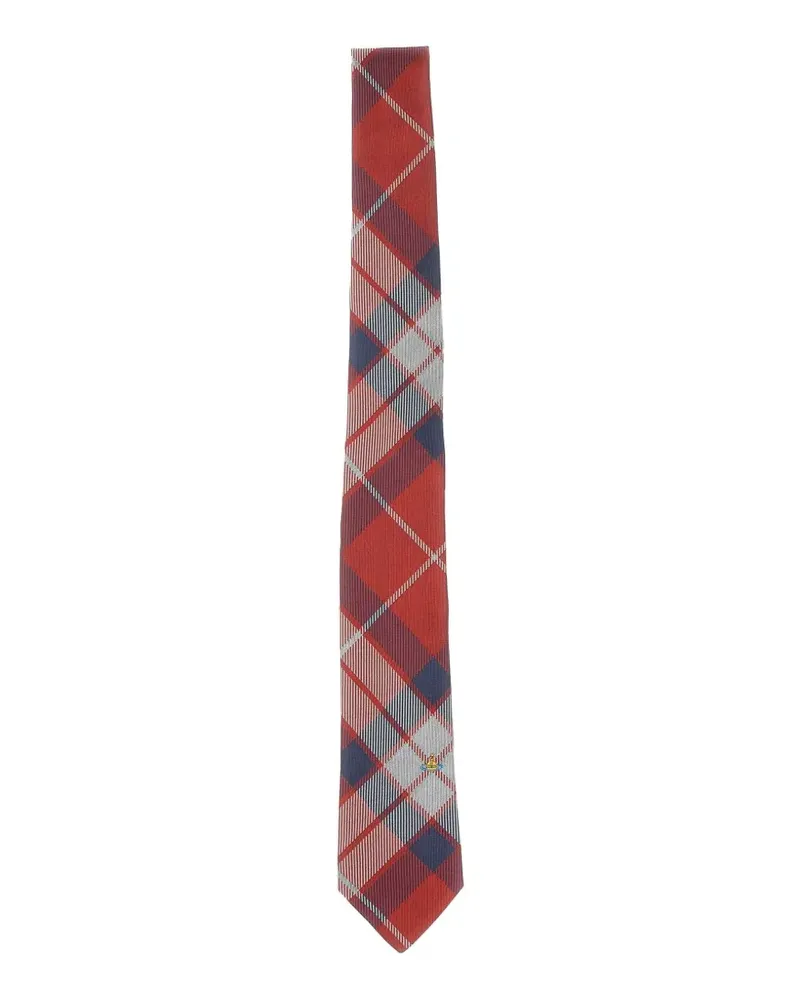 Vivienne Westwood tartan-pattern tie - Rot Rot