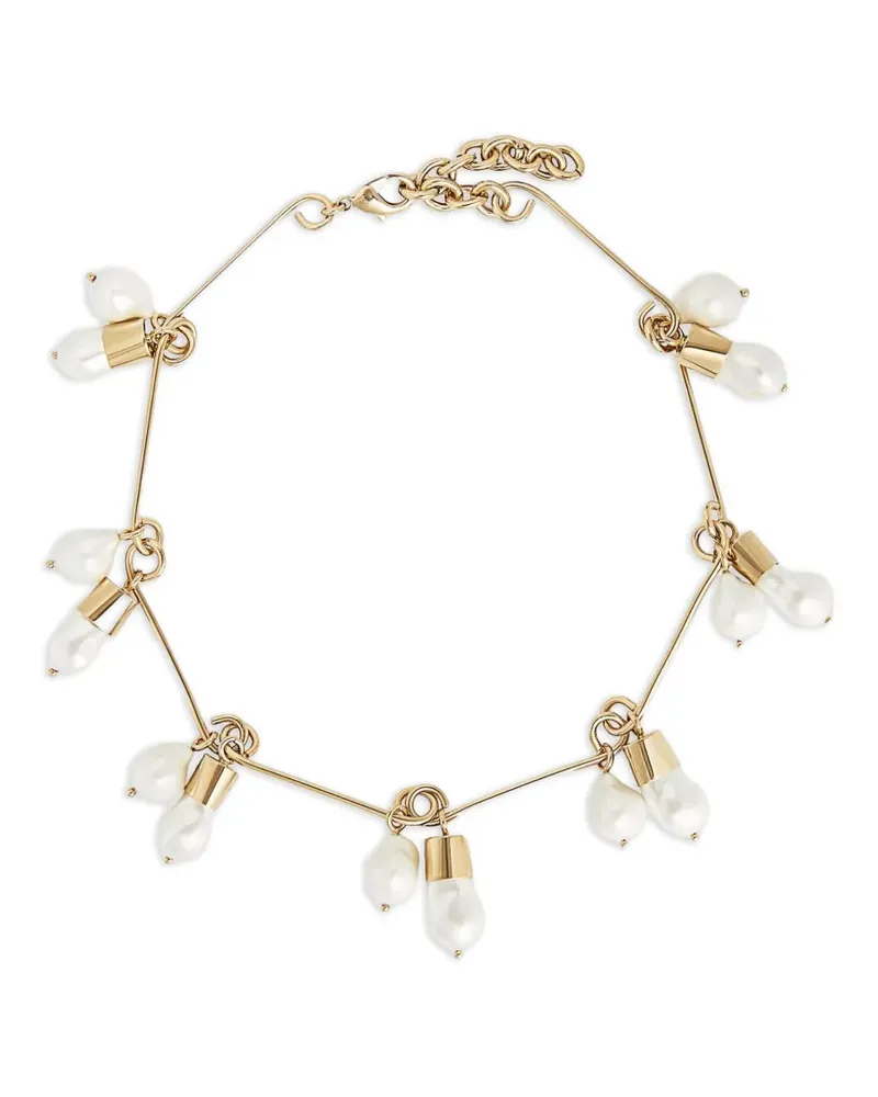 Erdem pearl charm bracelet - Gold Gold