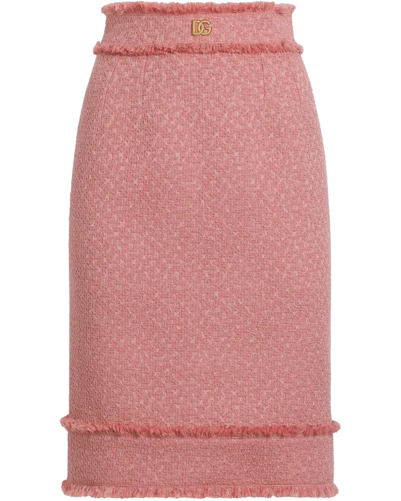 Dolce & Gabbana Rock mit Logo-Schild - Rosa Rosa