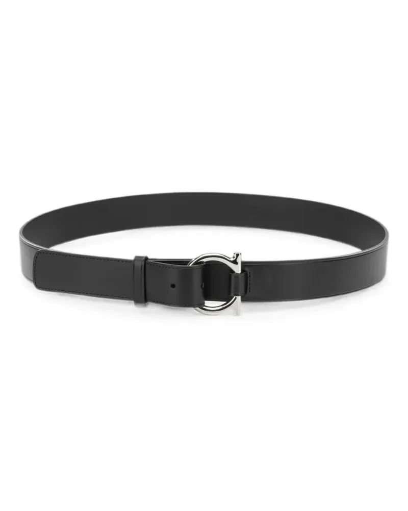 Ferragamo Gancini buckle belt - Schwarz Schwarz