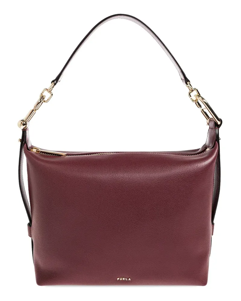 Furla M Tonie logo-plaque leather tote bag - Rot Rot
