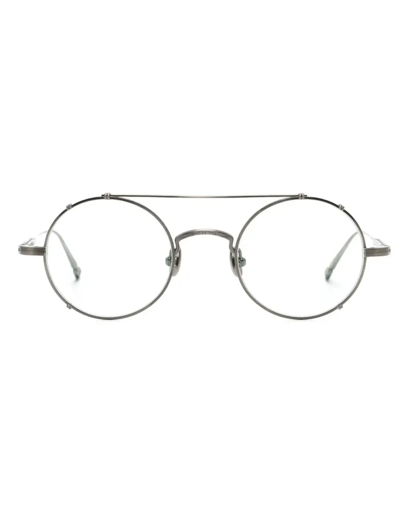 MATSUDA M3143 Brille mit rundem Gestell - Silber Silber