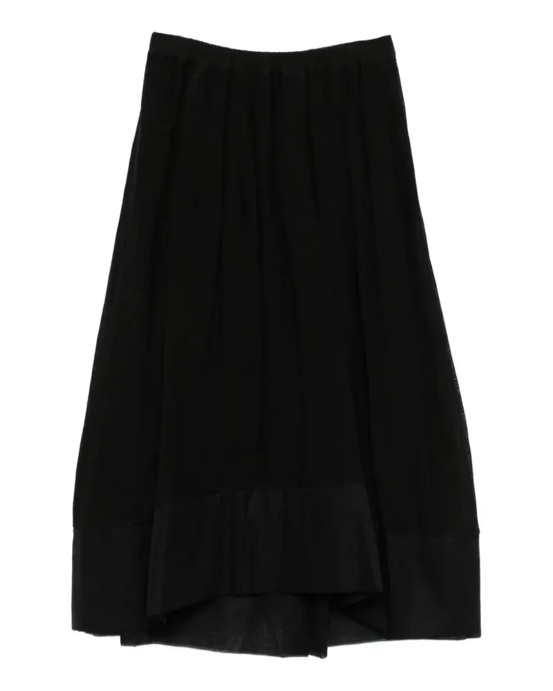 Gentry Portofino elasticated-waist midi skirt - Schwarz Schwarz