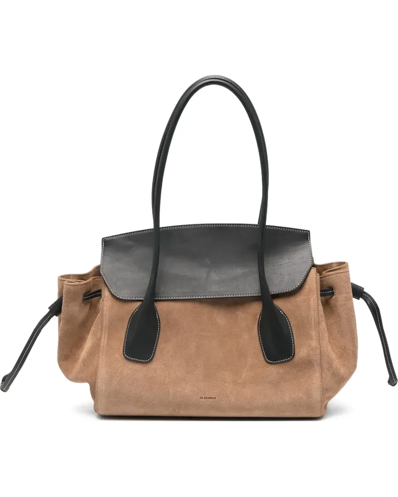 Jil Sander Handtasche aus Leder - Nude Nude