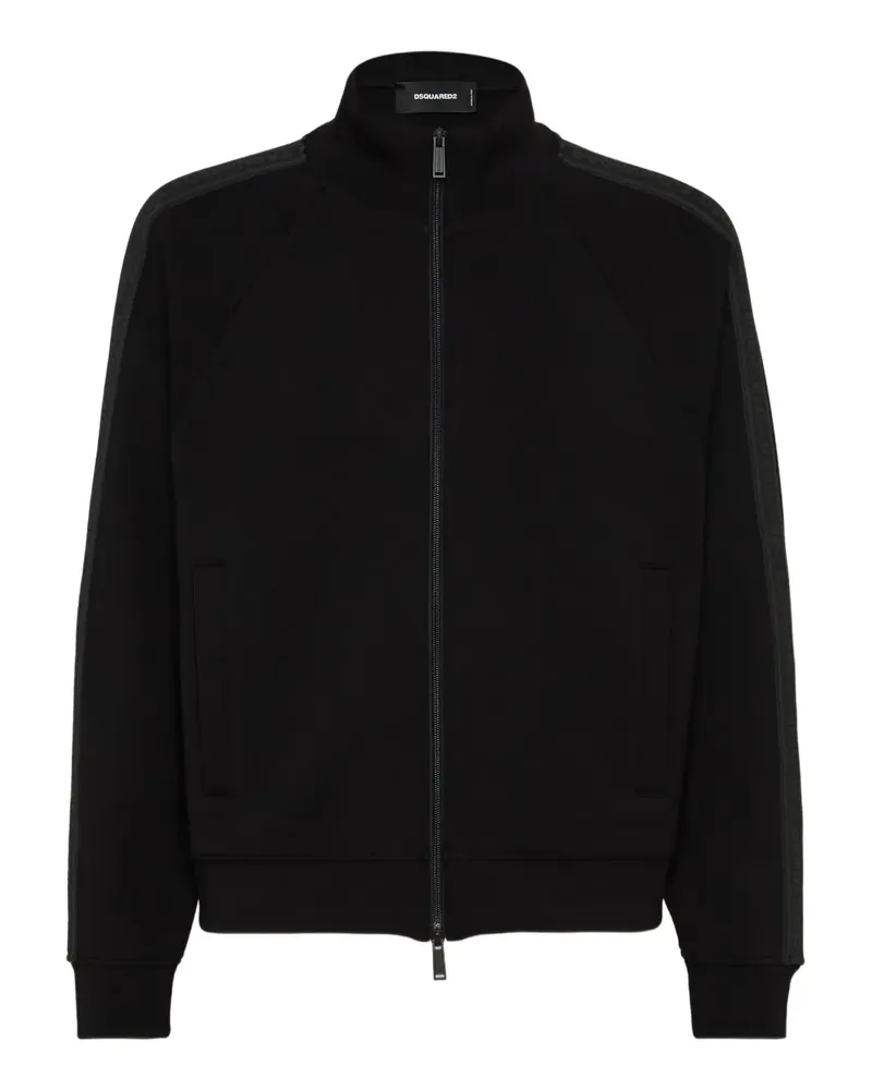 Dsquared2 Sweatshirt mit Reißverschluss - Schwarz Schwarz