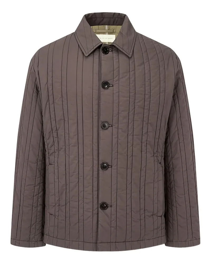 ManOnTheBoon vertical-quilted padded jacket - Braun Braun