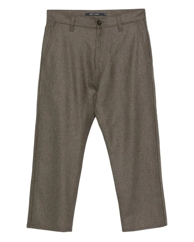 Sofie D'Hoore Cropped-Hose aus Wolle - Braun Braun