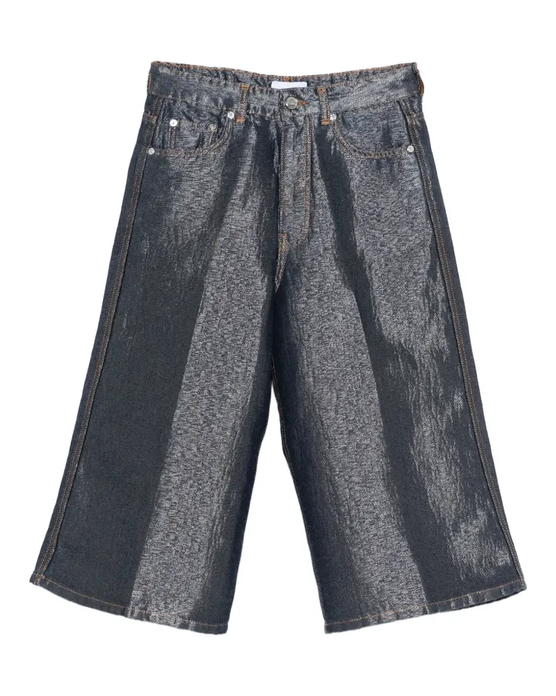 Ganni Shorts mit Gürtelschlaufen - Blau Blau