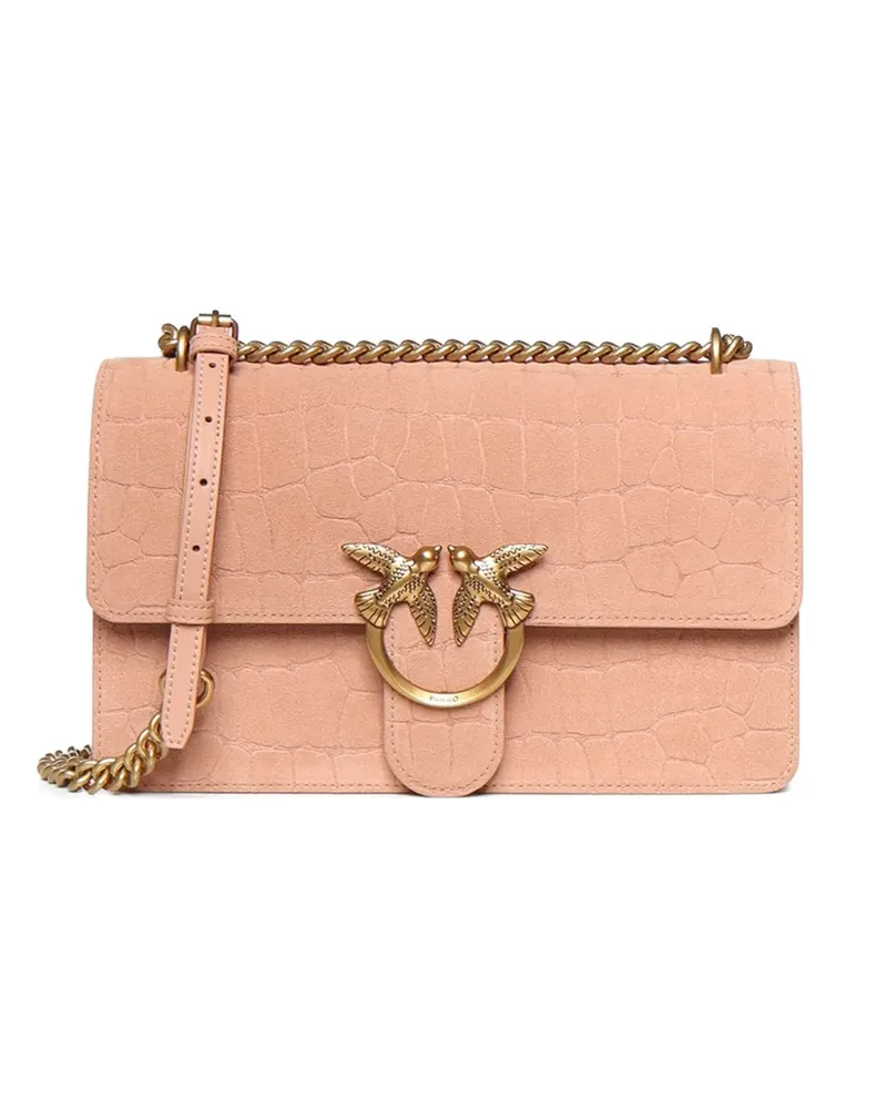 Pinko croc-effect cross body bag - Rosa Rosa