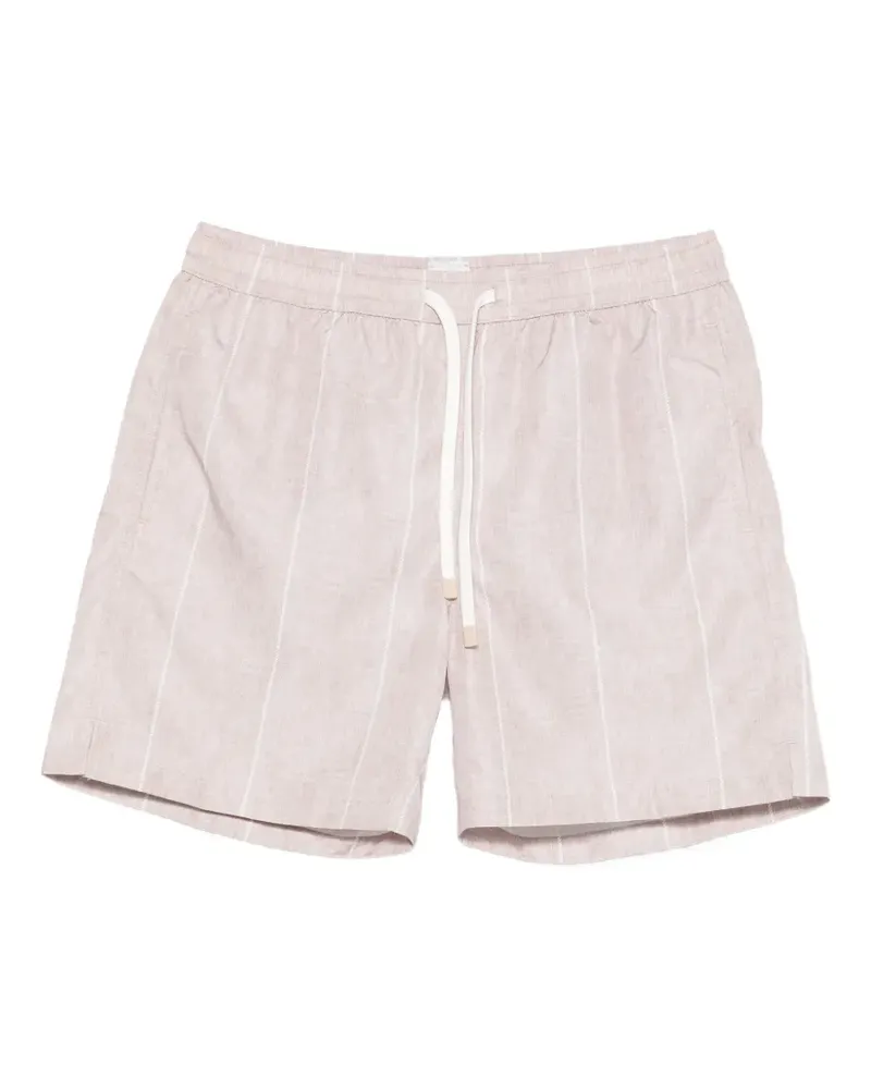 Eleventy Gestreifte Badeshorts - Nude Nude