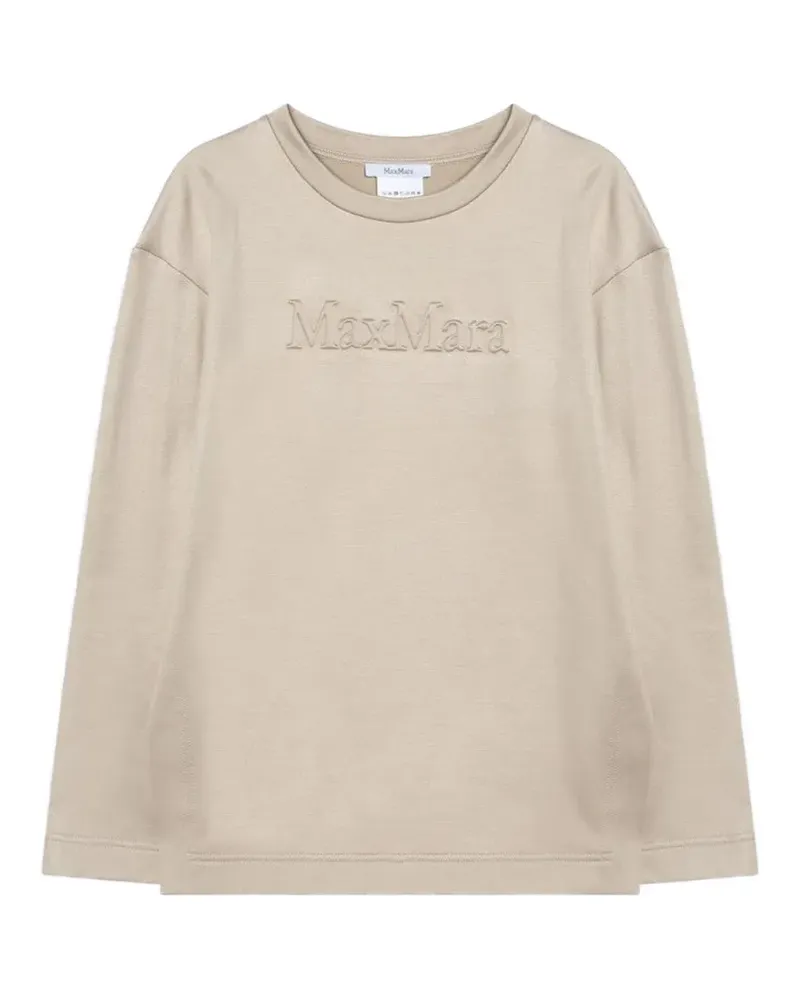 Max Mara Sweatshirt mit Prägung - Nude Nude