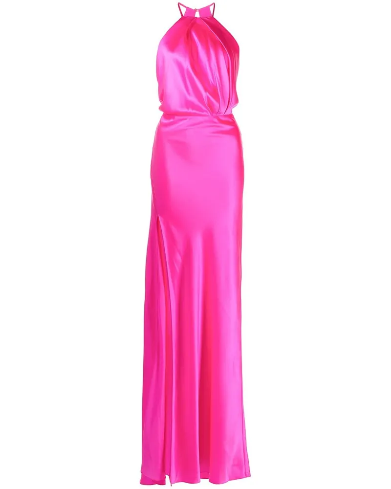mason by michelle mason Neckholder-Abendkleid mit Falten - Rosa Rosa