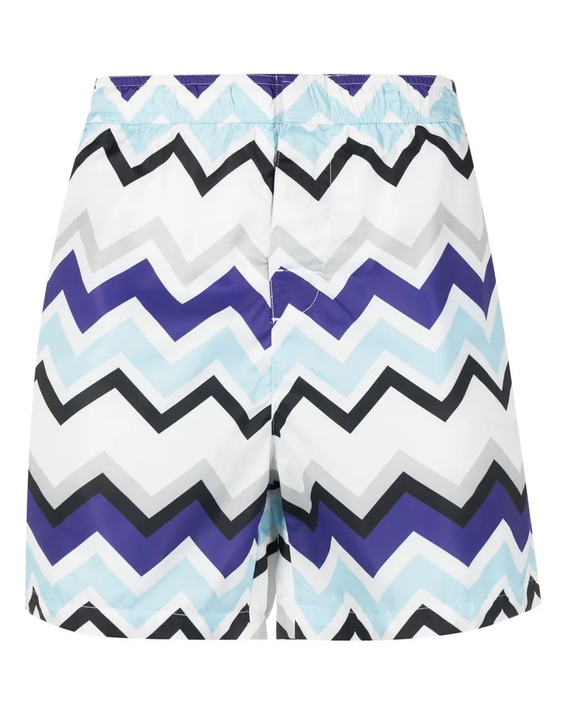 Missoni Badeshorts mit Zickzackmuster - Weiß Weiß