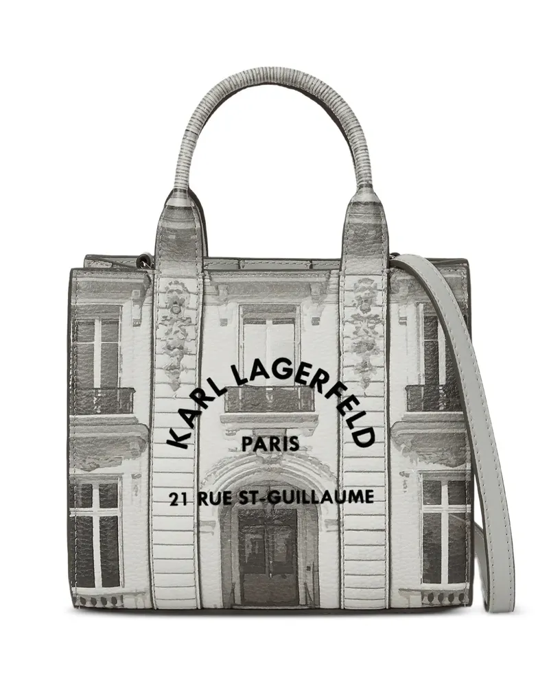 Karl Lagerfeld Mini Rue St-Guillaume Maison Tote Bag - Grau Grau