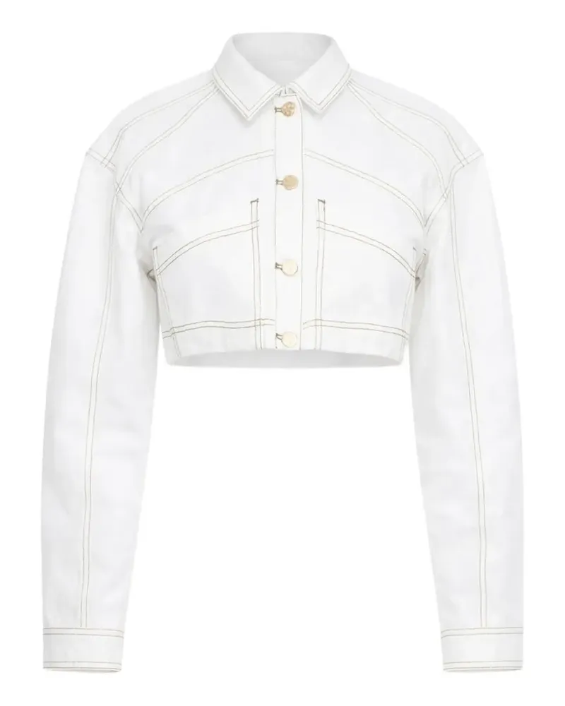 Acler Amesbury Jacke mit Kontrastnähten - Weiß Weiß