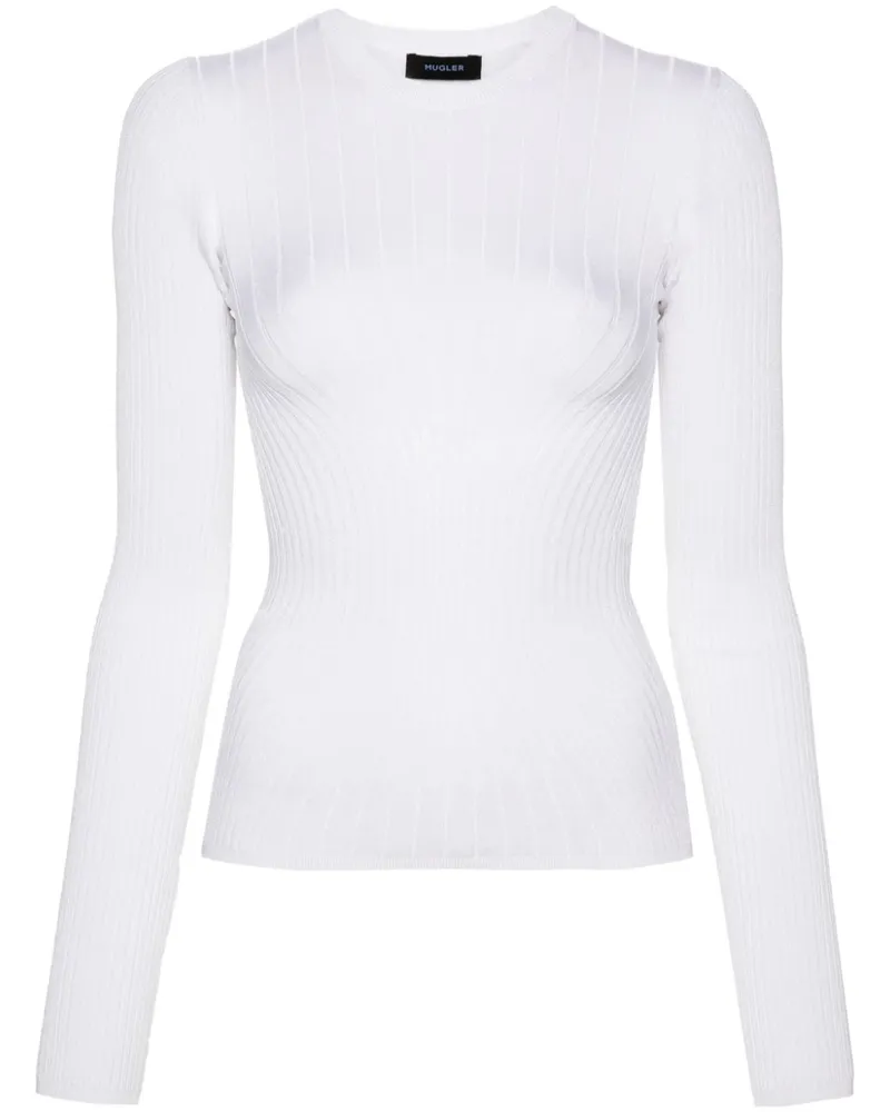 Thierry Mugler Gestricktes Oberteil - Weiß Weiß