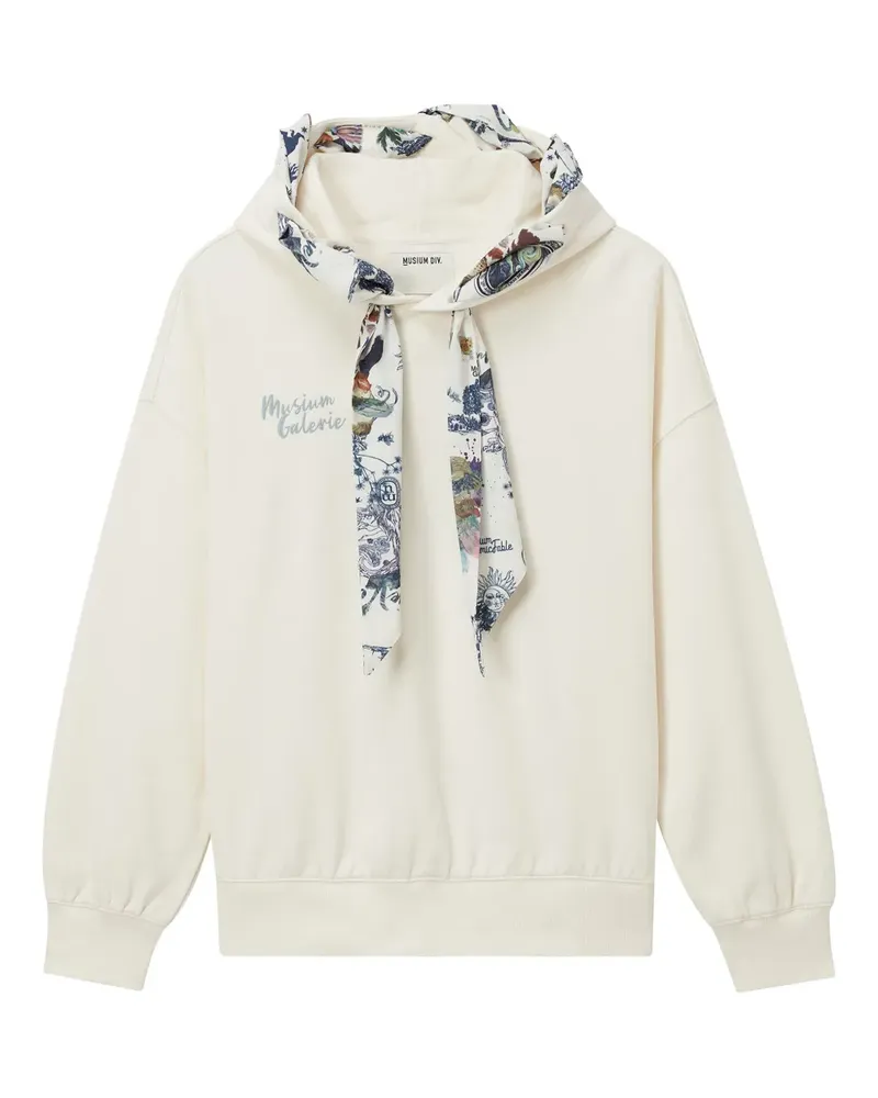 Musium Div. scarf-detail hoodie - IVX Ivx