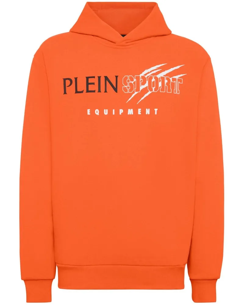 Philipp Plein Scratch Hoodie aus Fleece - Orange Orange