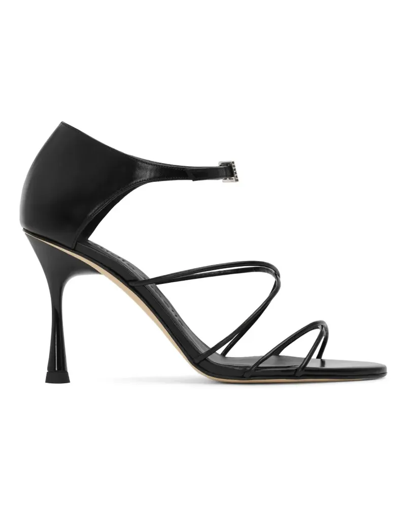 Studio Amelia Greta Sandalen mit Diamante-Schnalle - Schwarz Schwarz