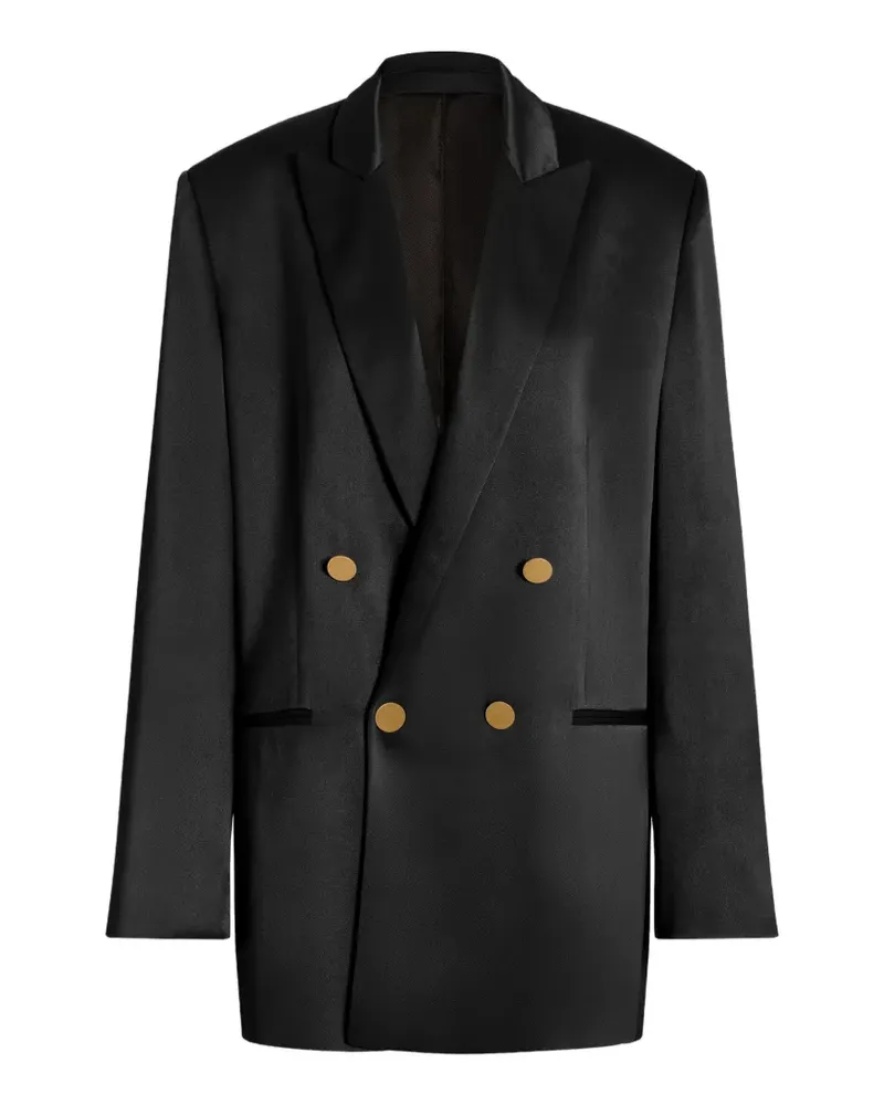 Alberta Ferretti Doppelreihiges Sakko - Schwarz Schwarz