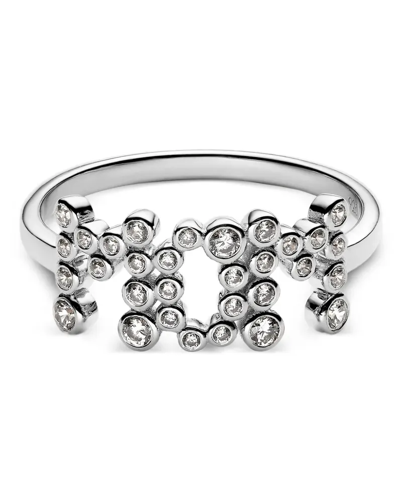 Maria Black Mom Collet Ring - Silber Silber