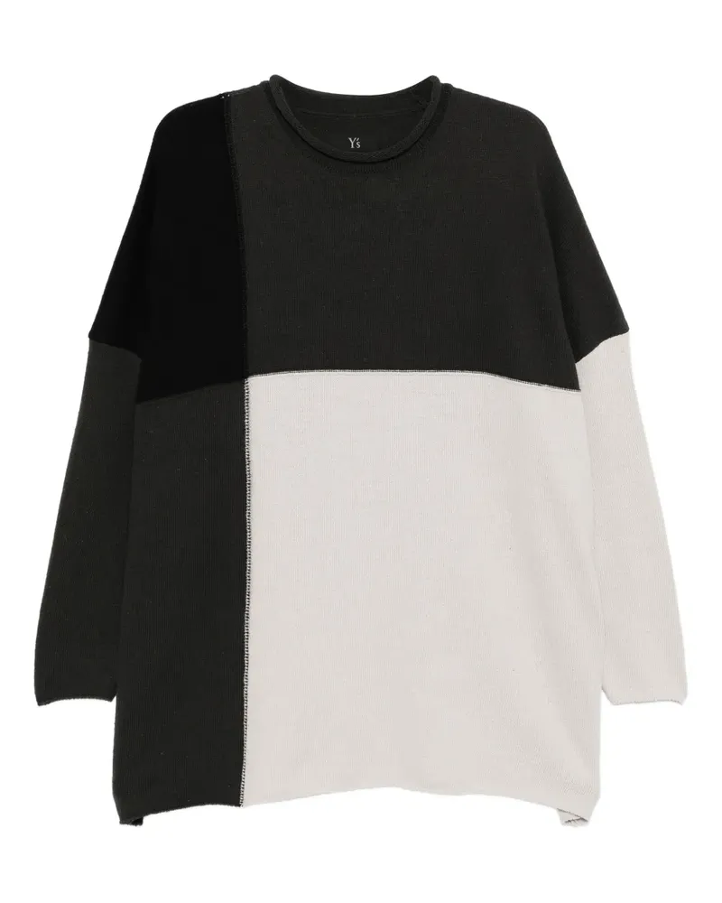 Yohji Yamamoto Langärmeliger Pullover OFF WHITE 2