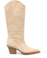 Paris Texas Stiefel aus Wildleder 70mm Nude