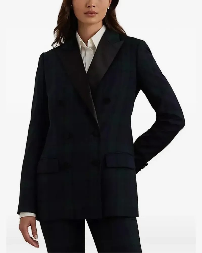 Ralph Lauren Doppelreihiges Sakko mit Karo - Grün Grün