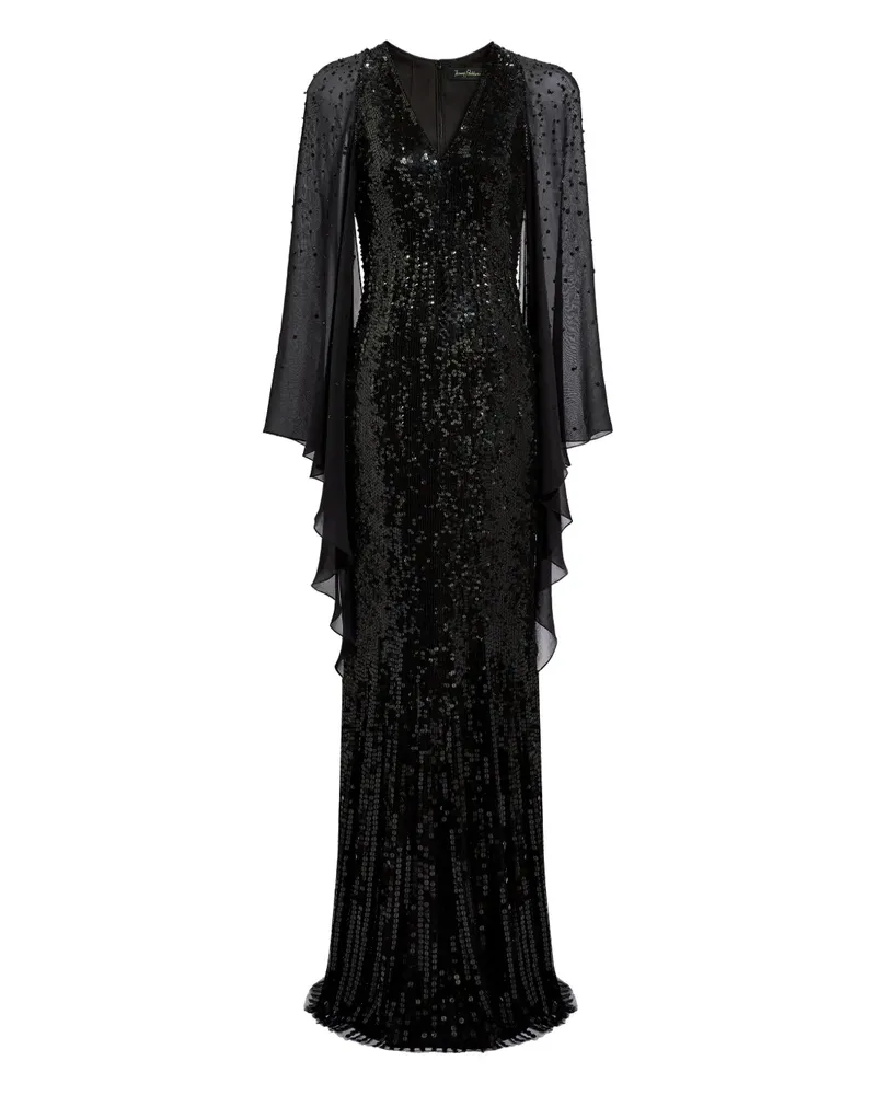 Jenny Packham Lyrical Kleid - Schwarz Schwarz
