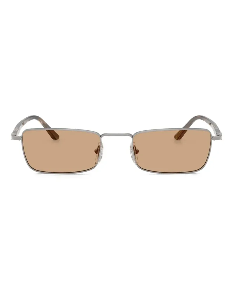 Persol Sonnenbrille mit eckigem Gestell - Silber Silber
