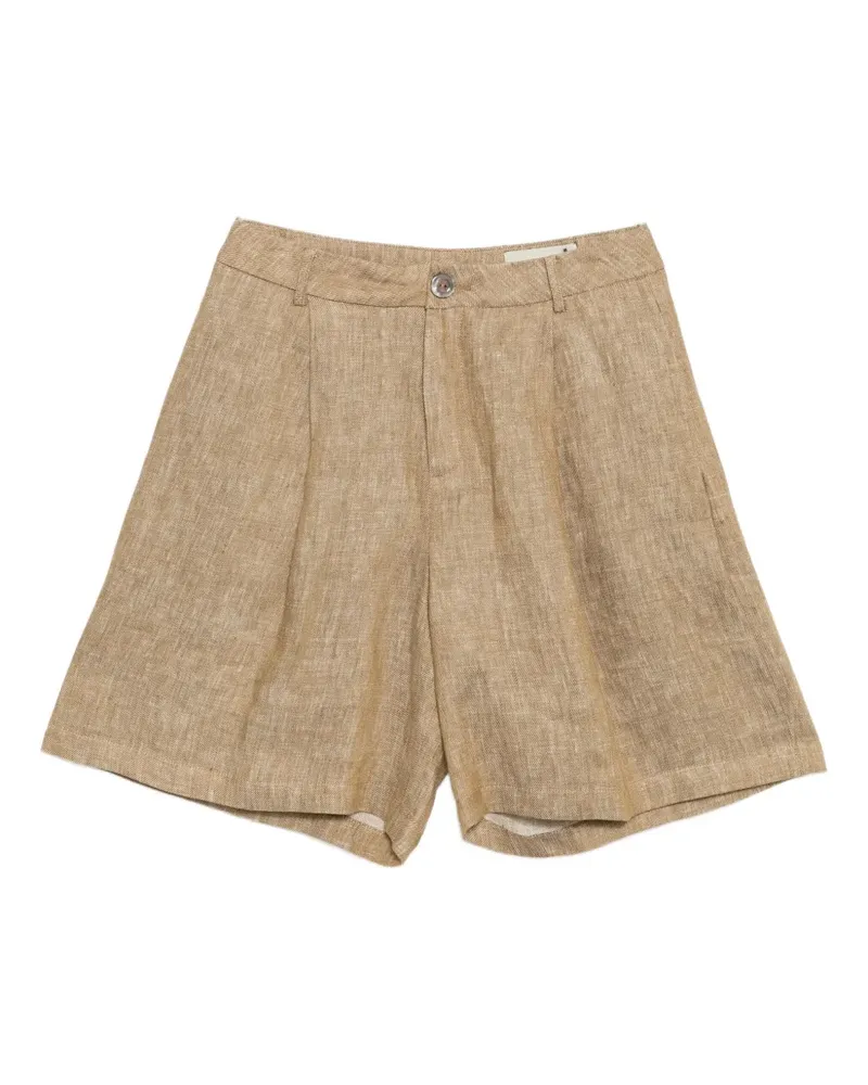 Bambah Shorts aus Leinen - Nude Nude