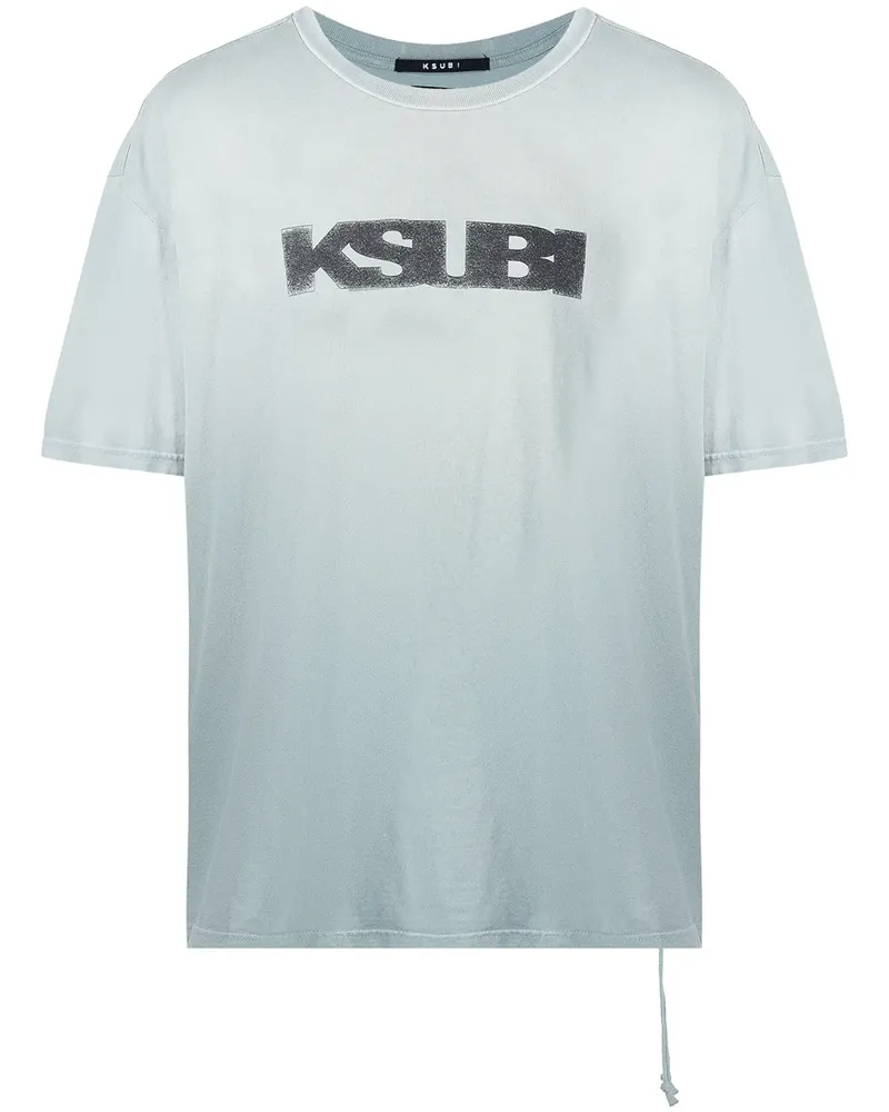 ksubi T-Shirt mit Logo-Print - Blau Blau