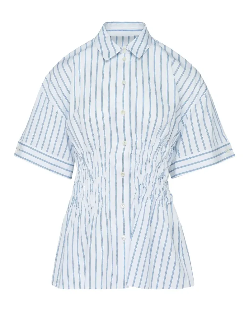 ENFÖLD Gestreiftes Poloshirt - Weiß Weiß