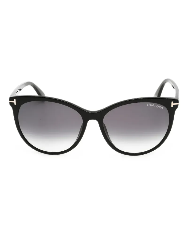 Tom Ford Cat-Eye-Sonnenbrille - Schwarz Schwarz