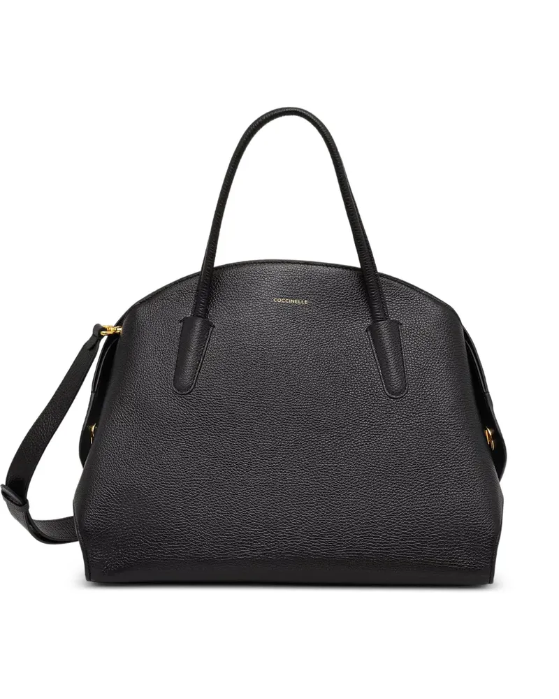 Coccinelle Handtasche aus gekörntem Leder - Schwarz Schwarz